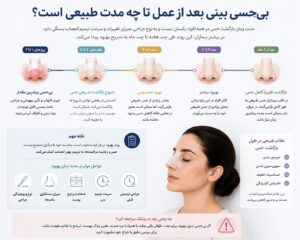 مراحل بازگشت حس طبیعی بینی بعد از عمل در طول زمان